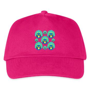 Süßes Pfauengesicht - Kinder Basecap - Fuchsia - Vorne