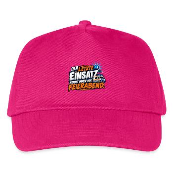 Letzter Einsatz Feierabend - Kinder Basecap - Fuchsia - Vorne