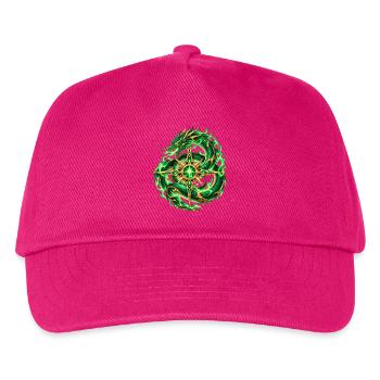 Smaragdgrüner Schlangenstern - Kinder Basecap - Fuchsia - Vorne