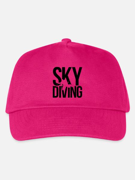 Fallschirmspringen skydiving - Kinder Basecap - Fuchsia