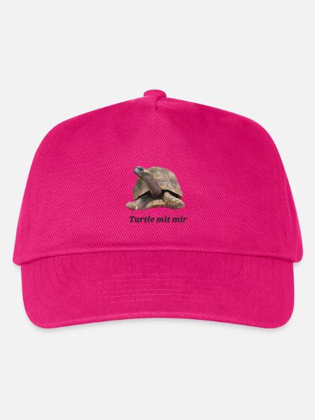 Turtle mit mir - Kinder Basecap - Fuchsia