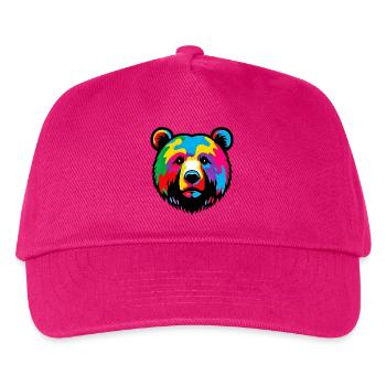Bär - Kinder Basecap - Fuchsia - Vorne