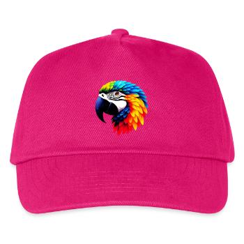 Papagei - Kinder Basecap - Fuchsia - Vorne
