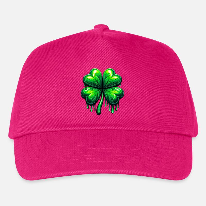 Vierblättriges Kleeblatt - Kinder Basecap - Fuchsia