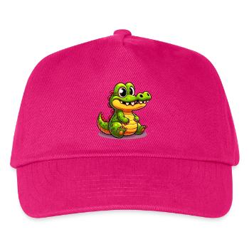 Alligator Crocodile - Kids’ Baseball Cap - fuchsia - Front