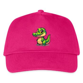 Alligator Crocodile - Kids’ Baseball Cap - fuchsia - Front