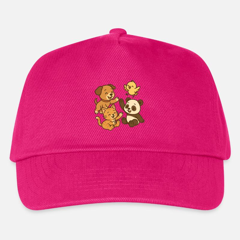 Spielende Tiere - Kinder Basecap - Fuchsia
