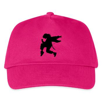 Breakdance B-Girl Silhouette in Action - Kinder Basecap - Fuchsia - Vorne