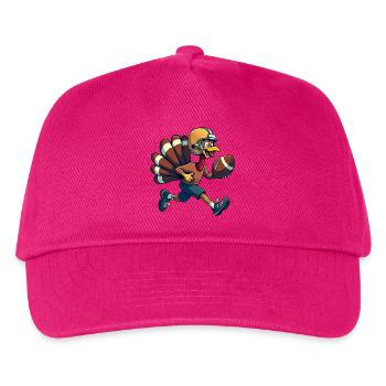 Thanksgiving Football Truthahn - Kinder Basecap - Fuchsia - Vorne