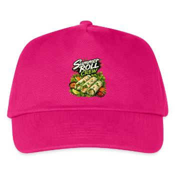 Summer Roll Crew Vietnamese Food Lover Design - Kinder Basecap - Fuchsia - Vorne
