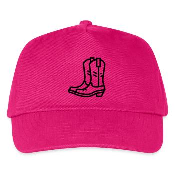 bottes de cowboy - Casquette de baseball Enfant - fuchsia - Devant