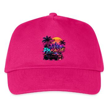 Neon Paradise - Kinder Basecap - Fuchsia - Vorne