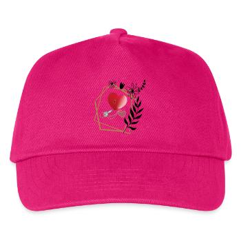Schlüssel zum Glück - Kinder Basecap - Fuchsia - Vorne