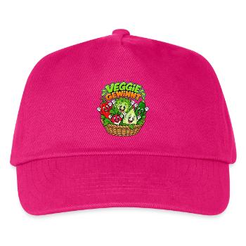Veggie Gewinnt: Bunte Gemüsefreude - Kinder Basecap - Fuchsia - Vorne