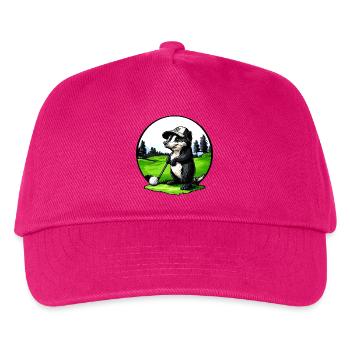 Stinktier Golfspieler - Kinder Basecap - Fuchsia - Vorne