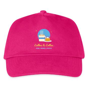 Latkes und Lattes lustiges Chanukka - Kinder Basecap - Fuchsia - Vorne