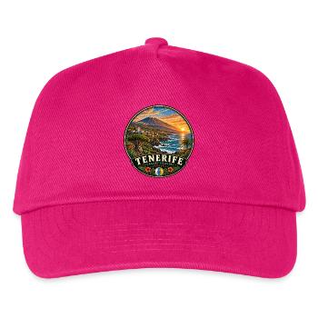 Teneriffa Vulkaninsel Küste Urlaub Sunset - Kinder Basecap - Fuchsia - Vorne