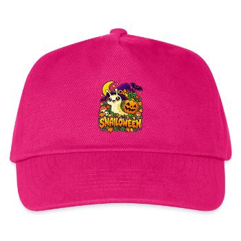 Snailoween – Kürbisschnecke - Kinder Basecap - Fuchsia - Vorne
