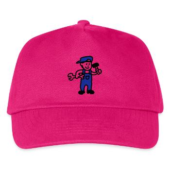 Handwerker - Kinder Basecap - Fuchsia - Vorne