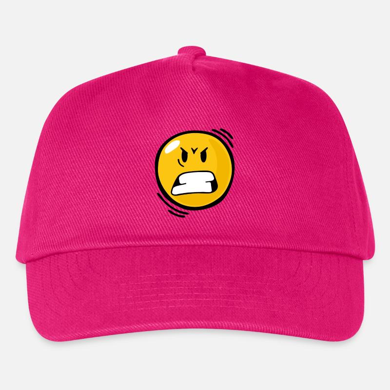 Smiley Anger - Kinder Basecap - Fuchsia