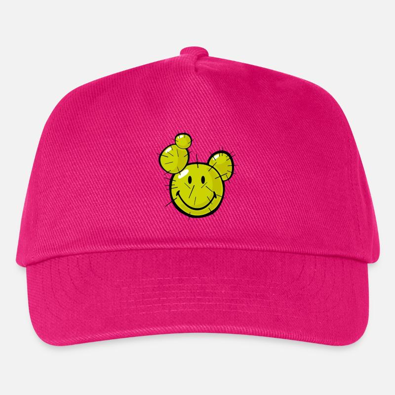 Smiley Cactus - Kinder Basecap - Fuchsia
