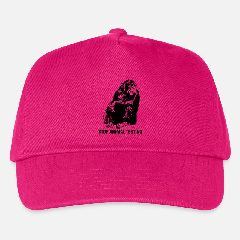 Stop Animal Testing Stops Animal Experiments - Kids’ Baseball Cap - fuchsia