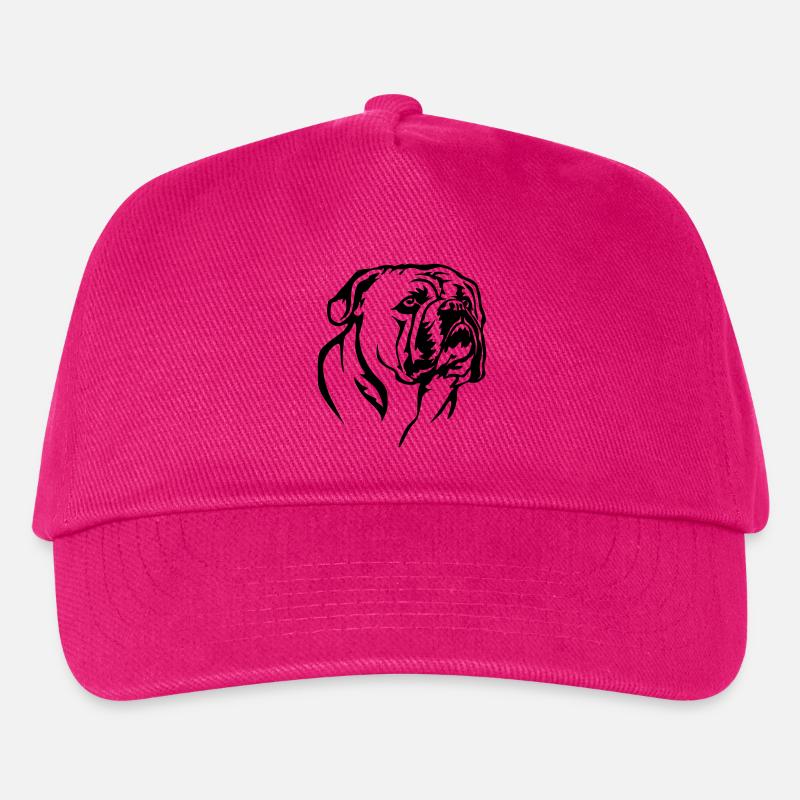Continental Bulldog Kopf - Kinder Basecap - Fuchsia