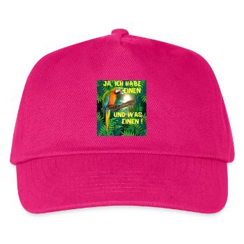 Ja ich habe einen Vogel und was für einen ! - Kinder Basecap - Fuchsia - Vorne