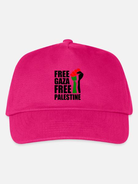 Free gaza Free palestine - Kinder Basecap - Fuchsia