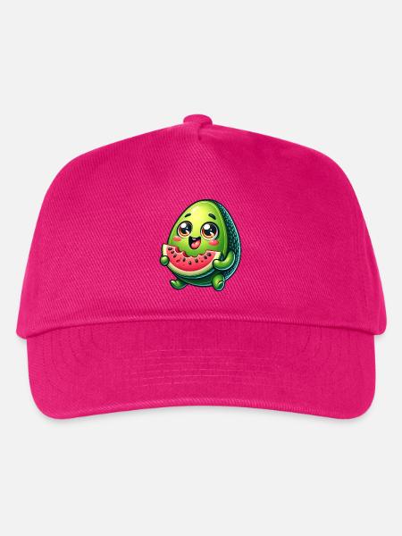 Avocado & Wassermelone Süßes Comic - Kinder Basecap - Fuchsia