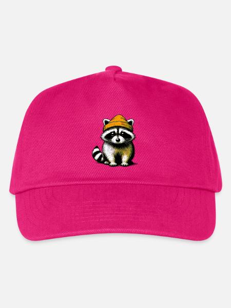 Waschbär - Kinder Basecap - Fuchsia