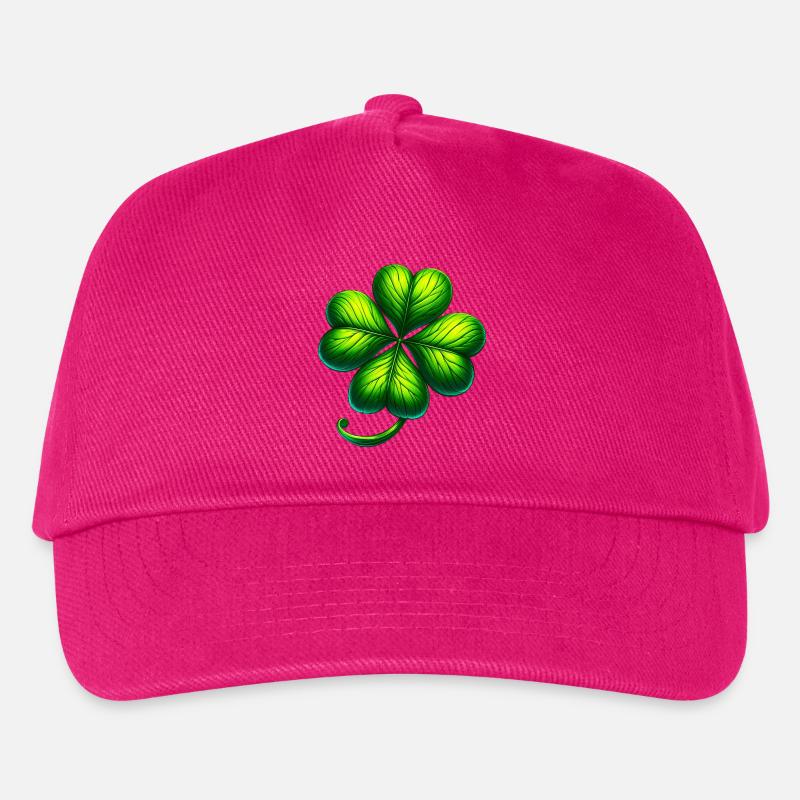 Vierblättriges Kleeblatt - Kinder Basecap - Fuchsia