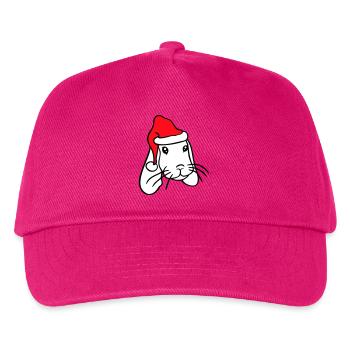 Bunny Santa Claus Christmas Hat Hat Gift - Kids’ Baseball Cap - fuchsia - Front