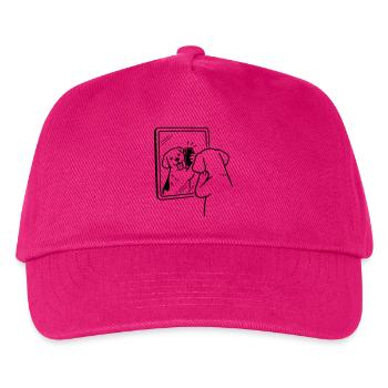 selfie dog hund - Kinder Basecap - Fuchsia - Vorne