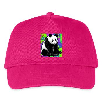 Panda - Kinder Basecap - Fuchsia - Vorne