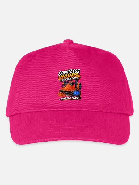 3D Druck Fehldruck – Countless Hours of Printing - Kinder Basecap - Fuchsia