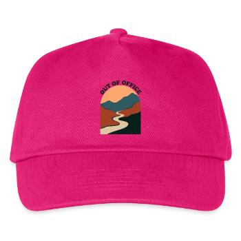 Nicht im Amt: Die krumme Straße in den Bergen - Kinder Basecap - Fuchsia - Vorne