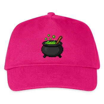 Pixelkessel der Grüntränke - Kinder Basecap - Fuchsia - Vorne
