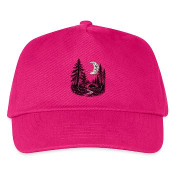 Mystischer Wald - Kinder Basecap - Fuchsia - Vorne