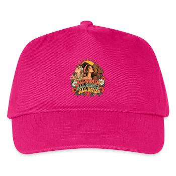 "All Women All Rights" - Kinder Basecap - Fuchsia - Vorne
