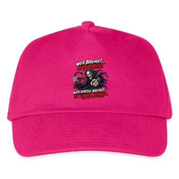 Angst vorm Bremsen Grim Reaper - Kinder Basecap - Fuchsia - Vorne