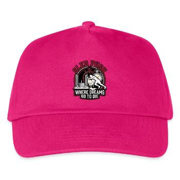 Sled Push – Wo Träume sterben | Schlittenschieben  - Kinder Basecap - Fuchsia - Vorne