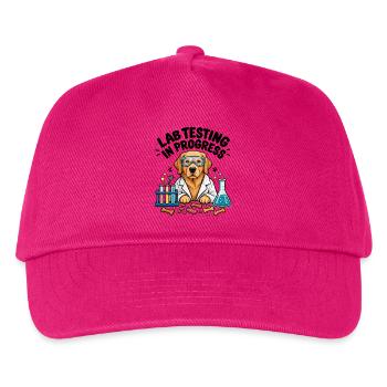 Labrador-Sweatshirt Dog Science Lover Retriever - Kinder Basecap - Fuchsia - Vorne