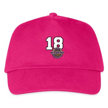 18th Birthday ,Age of Age , Aged to Perfection(25 - Kids’ Baseball Cap - fuchsia - Front
