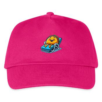 Summer Taco on the Beach Sun Lounger - Kids’ Baseball Cap - fuchsia - Front