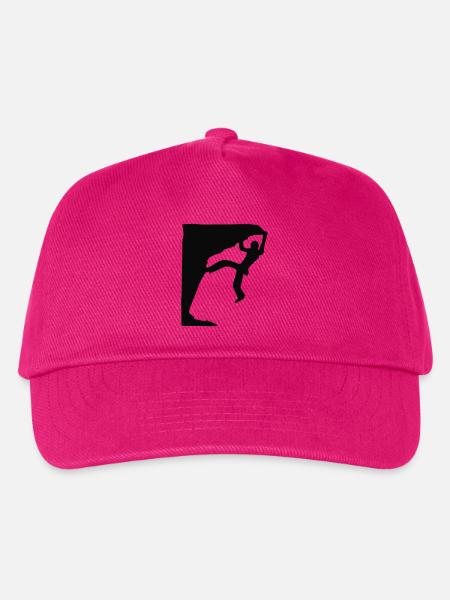 bouldern - Kinder Basecap - Fuchsia