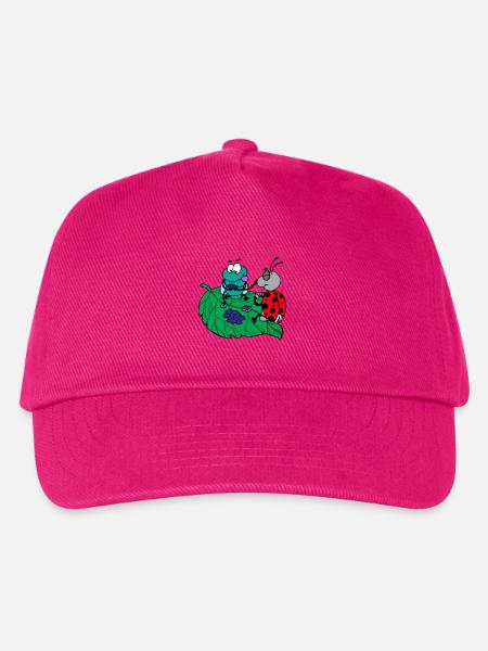 lustige Tiere Pflanzen Obst Gemüse Kindermotive - Kinder Basecap - Fuchsia
