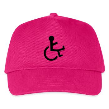Utilisateur d’un fauteuil roulant avec une jambe cassée # - Casquette de baseball Enfant - fuchsia - Devant