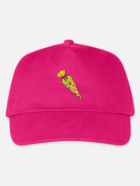 Schultüte Zuckertüte - Kinder Basecap - Fuchsia