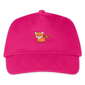 Roter Panda - Kinder Basecap - Fuchsia - Vorne